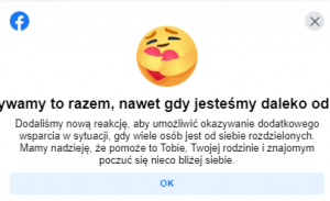 nowa reakcja fb