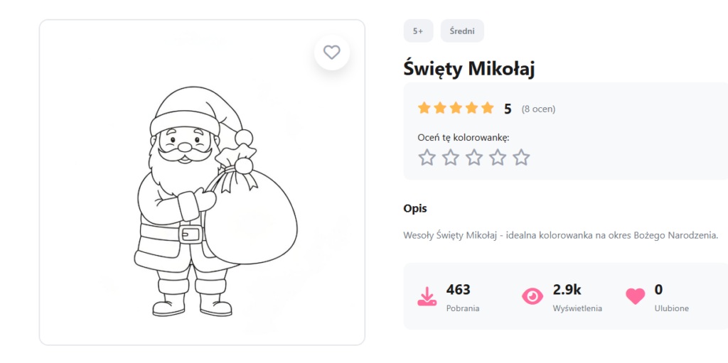 Przykładowa kolorowanka dla dzieci