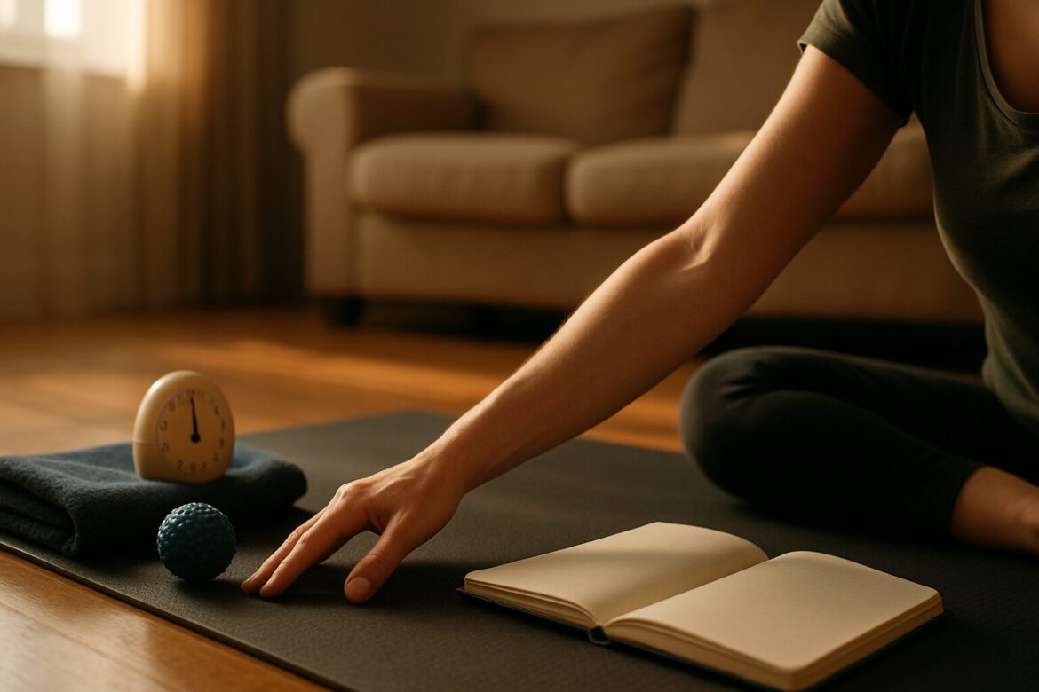 Ilustracja artykułu: Jak ułożyć trening antystresowy w domu: prosty plan na każdy poziom zaawansowania
