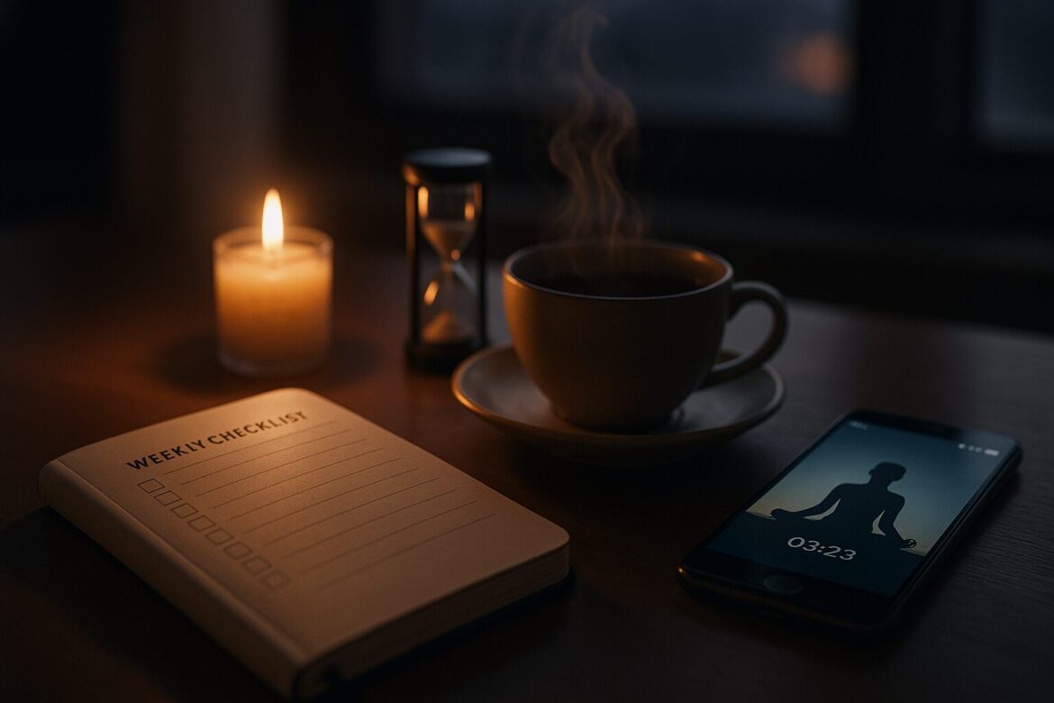 Ilustracja artykułu: Techniki relaksacyjne na stres w codziennym rytmie: plan na tydzień i szybkie sposoby resetu umysłu